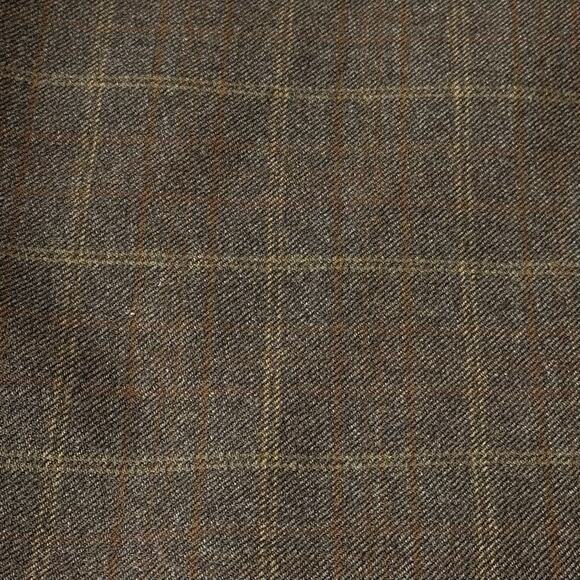 Jack Victor Montreal Brown Wool Cashmere Houndstooth 2 Button Blazer SZ 46L Coat - Picture 4 of 13